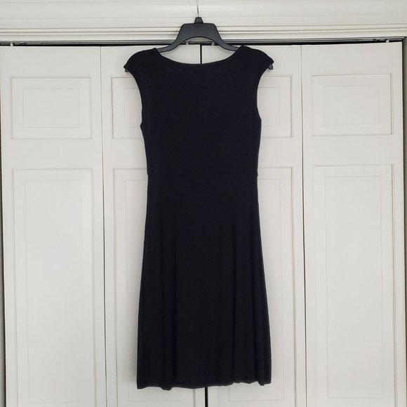 Dana Buchman Twist Waist Jersey Dress Black XS - Picture 2 of 7